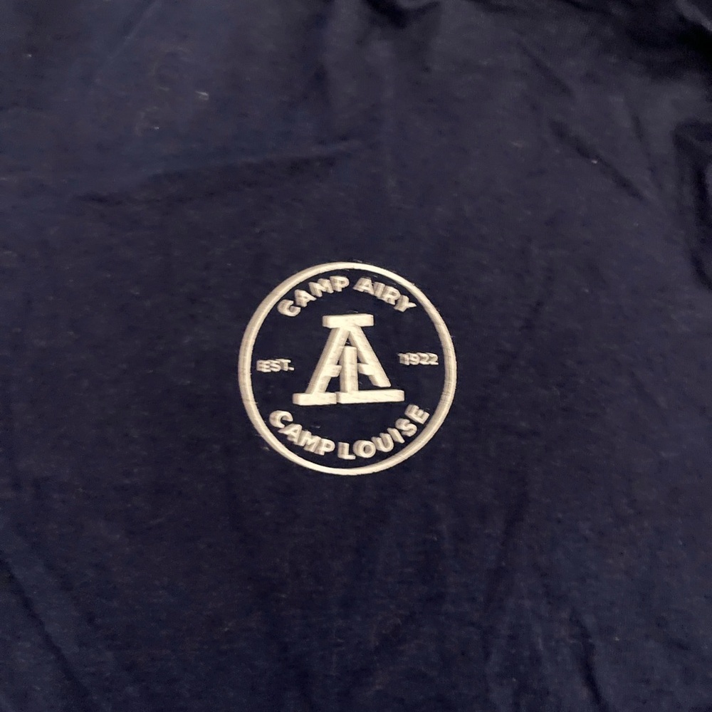 Camp Airy Navy Blue Lightweight Hoodie - Size Youth XL - Picture 5 of 5